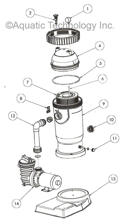 Pentair PXC Aboveground Filter System Parts Pre-2009