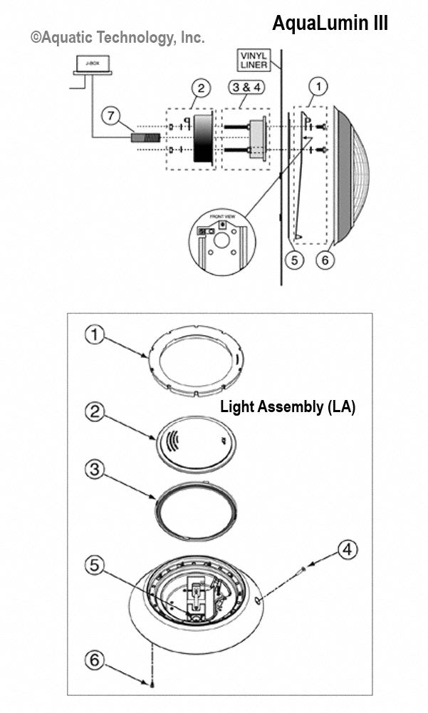 Pentair AquaLumin III Light Parts