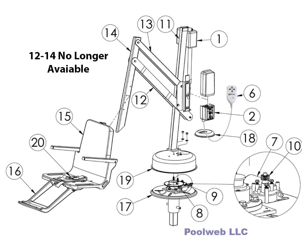 SR Smith Splash Pool Lift Parts