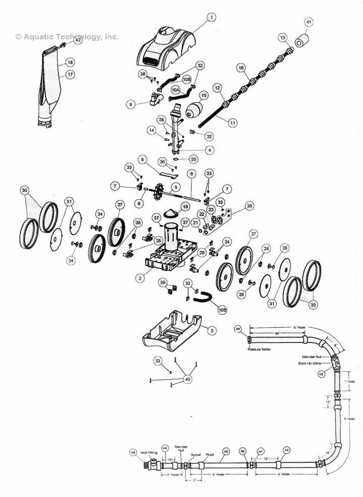 Pentair Kreepy Krauly Legend II LX5000G/GG Parts