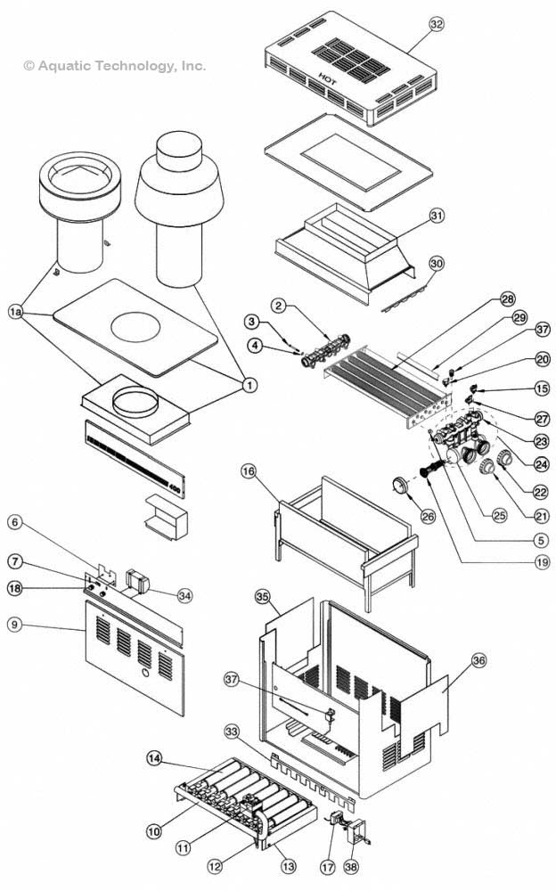 Pentair Minimax CH Heater 150 IID Model Parts