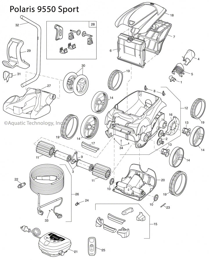 Polaris 9550 Sport Parts