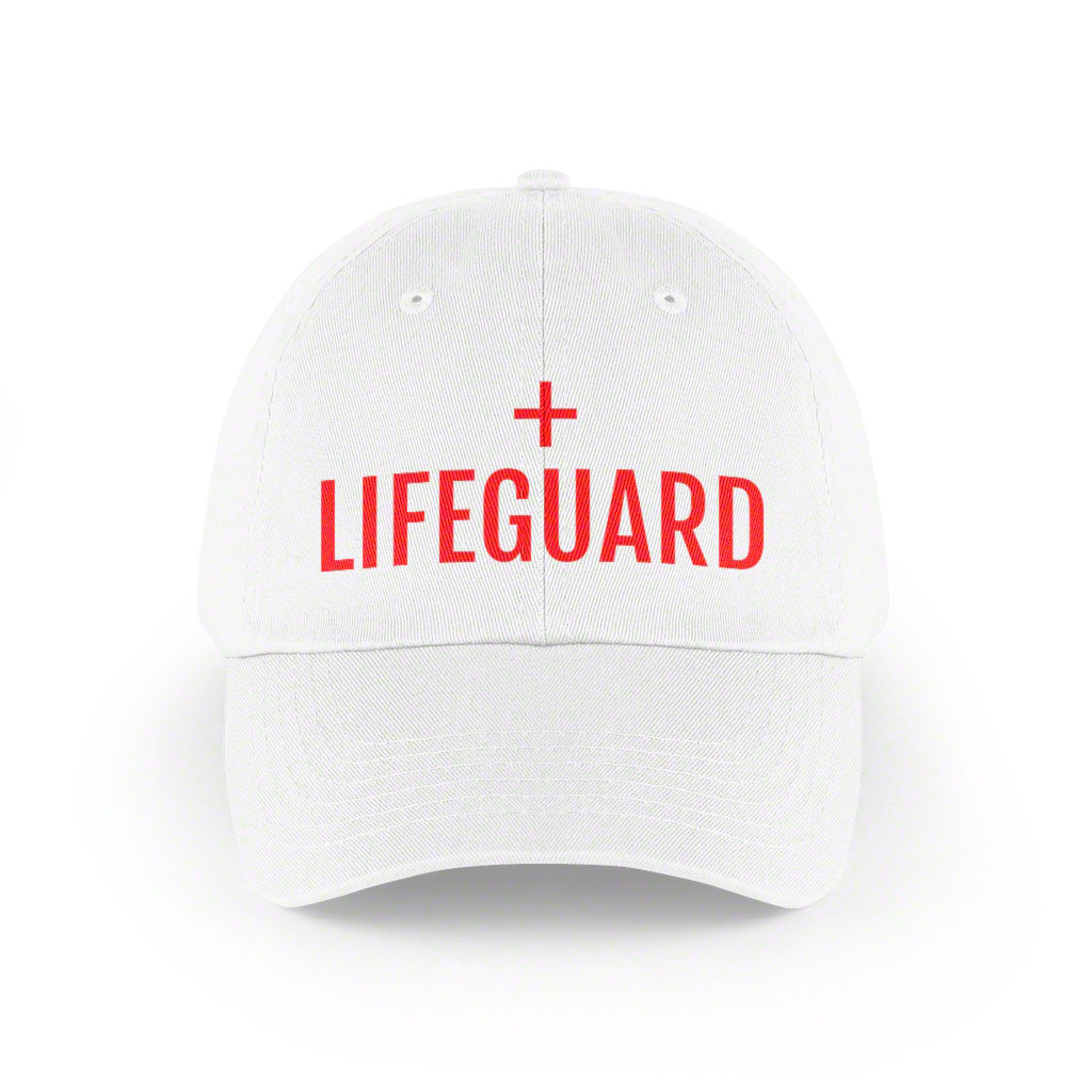 Lifeguard Baseball Hat - White