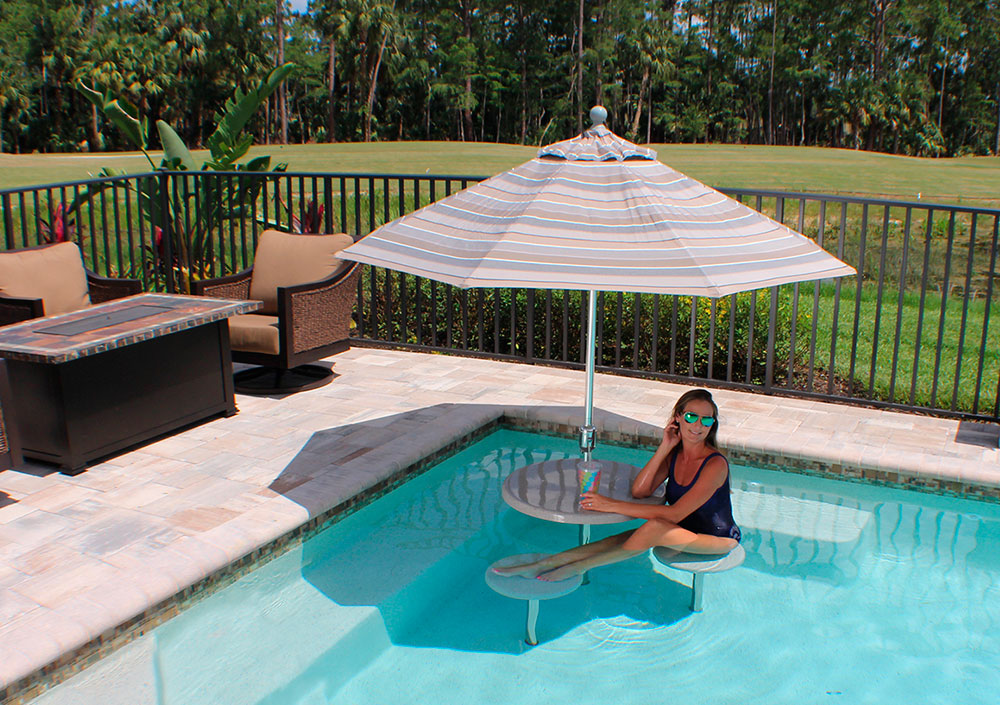 Destination In-Pool Seat 42 Inches Tall - 16 Inches Wide - New Vinyl