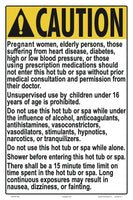New Jersey Spa Rules Caution Sign - 12 x 18 Inches on Heavy-Duty Aluminum