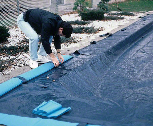 Estate Oval Solid Winter Aboveground Pool Cover 18 x 34 Feet