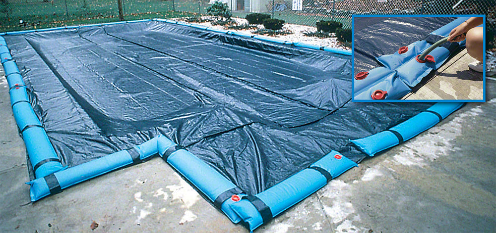 Classic Rectangular Solid Winter Pool Cover 12 x 24 Feet