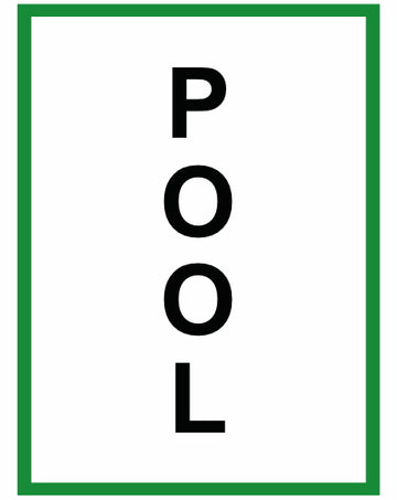 Pool Name Pipe Label (Sold Per Inch)