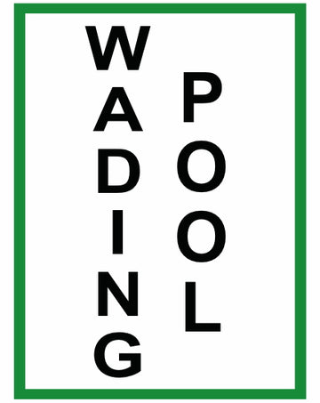 Wading Pool Name Pipe Label (Sold Per Inch)