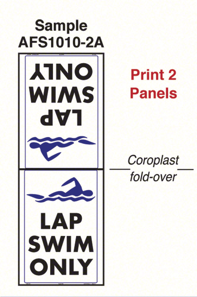 Coroplast Floor Stand 12 x 18 - Same (1) Sign Image Printed on 2 Outside Panels