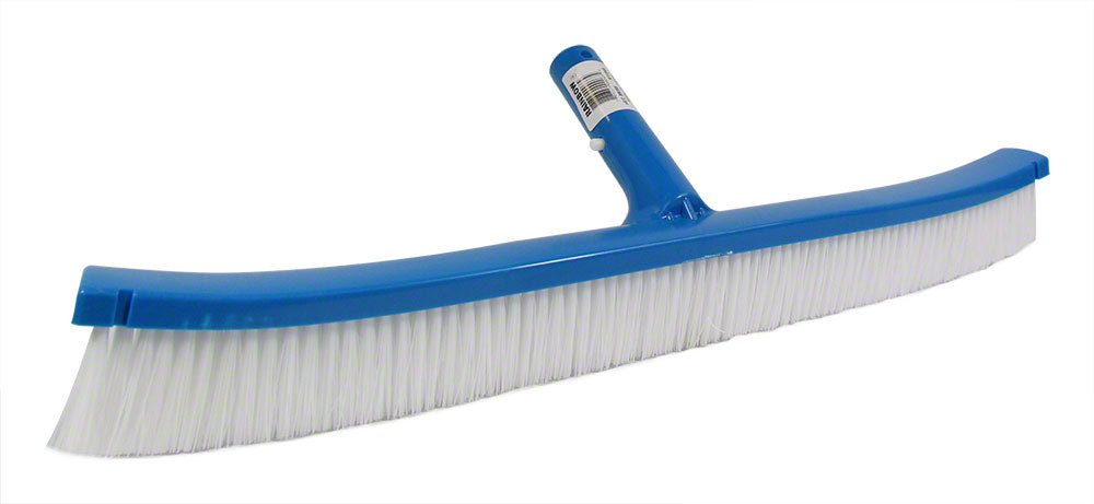 White Poly Curved ABS Backed Wall Brush - 18 Inch