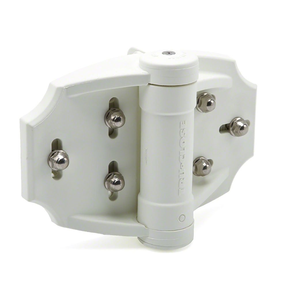 TruClose HD MultiAdjust Hinge Wood or Vinyl Gate White (Pair