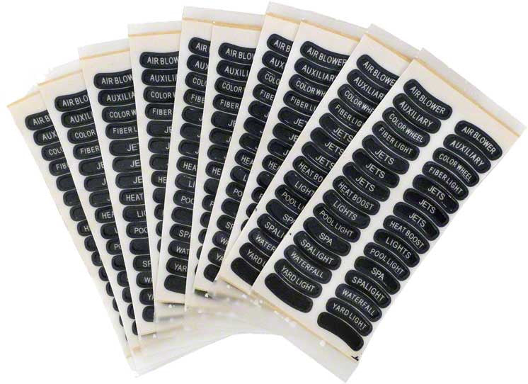 iS4 Spa Side Remote Labels - Pack of 10