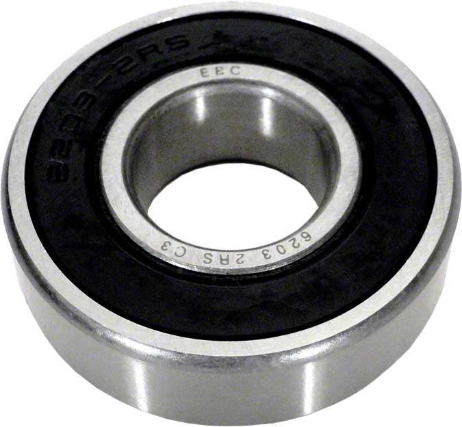 10 Cuscinetti A Sfere 6203-2RS 17x40x12 Mm – Acciaio Cromato, Doppia Tenuta, Per Tosaerba E Carriole