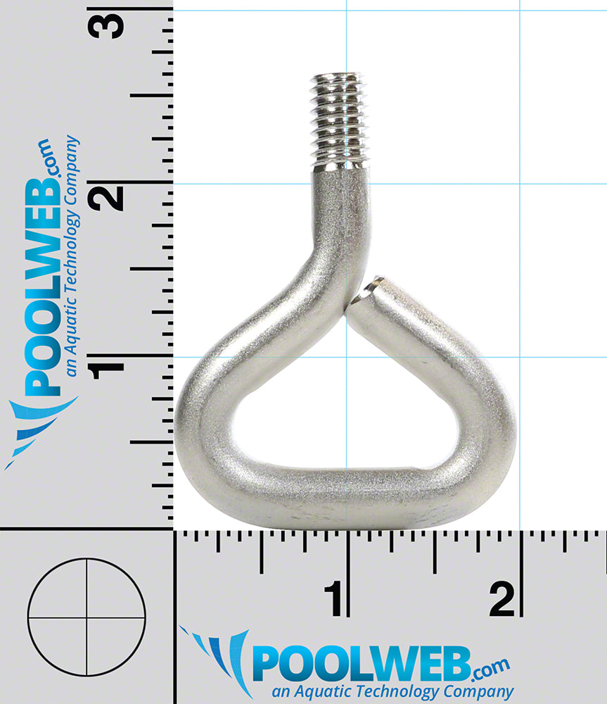 Triangular Eye Bolt 3/8 Inch Thread - T304 Stainless Steel