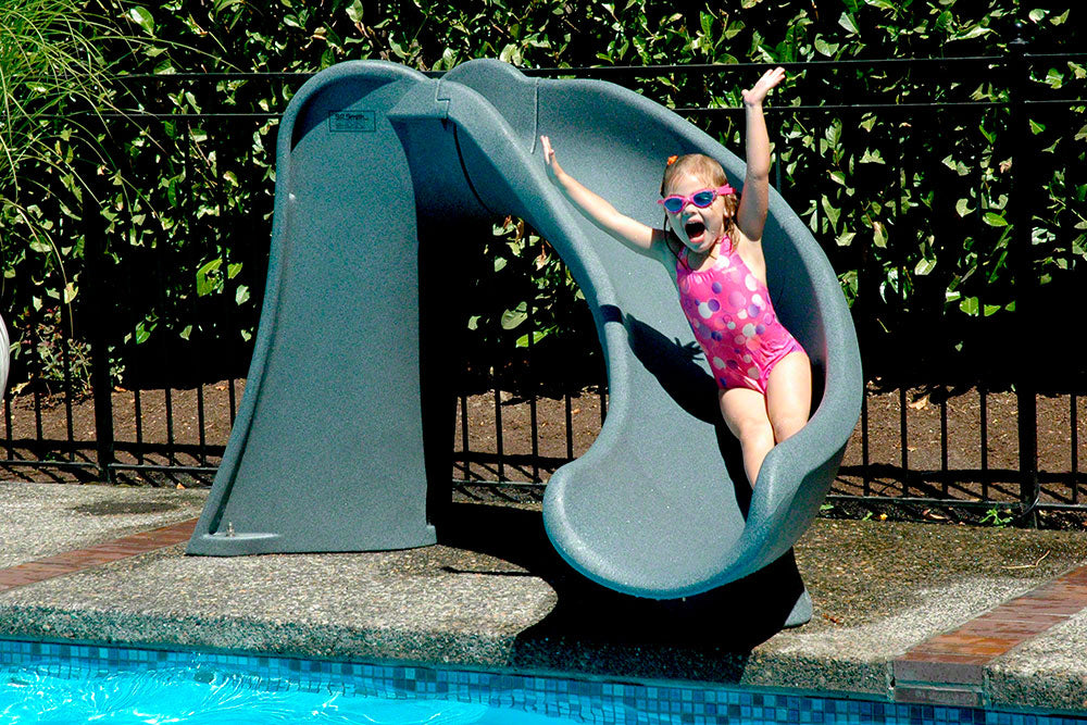 Cyclone Water Slide - Right Turn - 3 Feet - Taupe