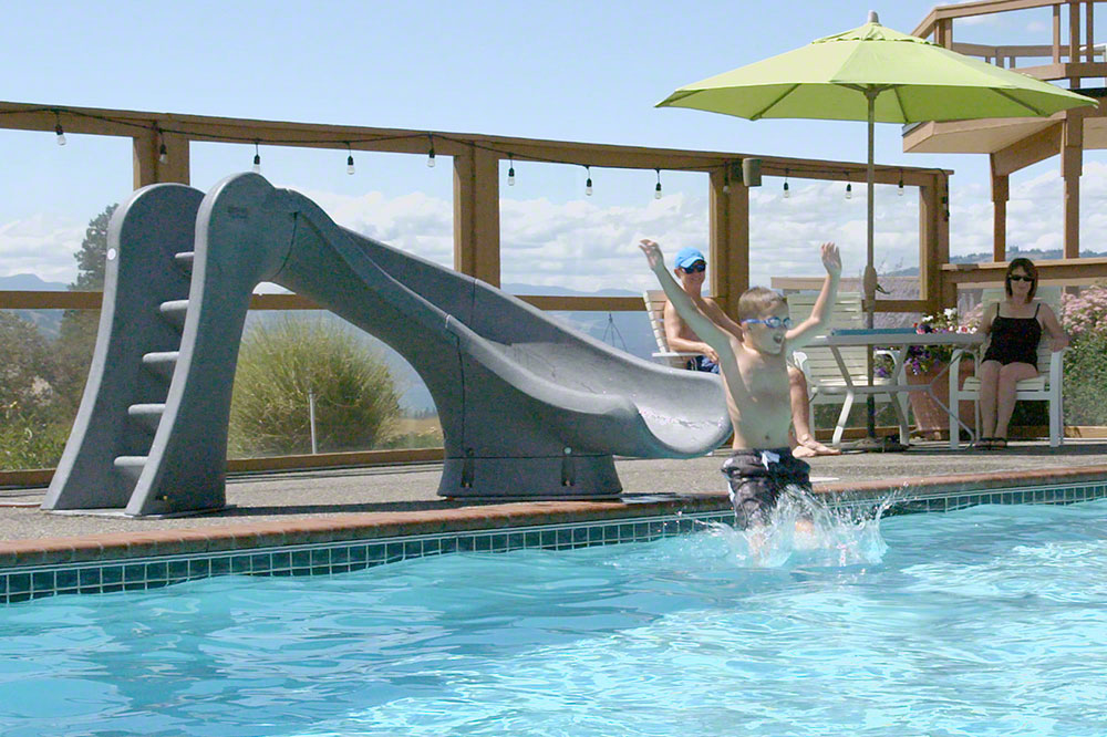 Cyclone Water Slide - Right Turn - 3 Feet - Taupe