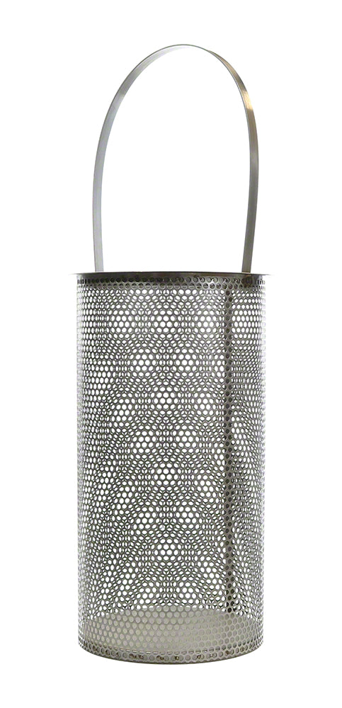 Hayward Model 30/30R Strainer Basket 8 Inch Flanged - Stainless Steel 1/4 Inch Perforations