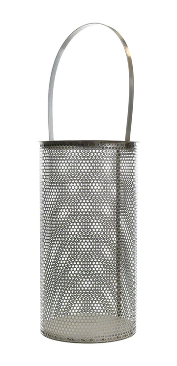 Hayward Model 30/30R Strainer Basket 8 Inch Flanged - Stainless Steel 1/4 Inch Perforations