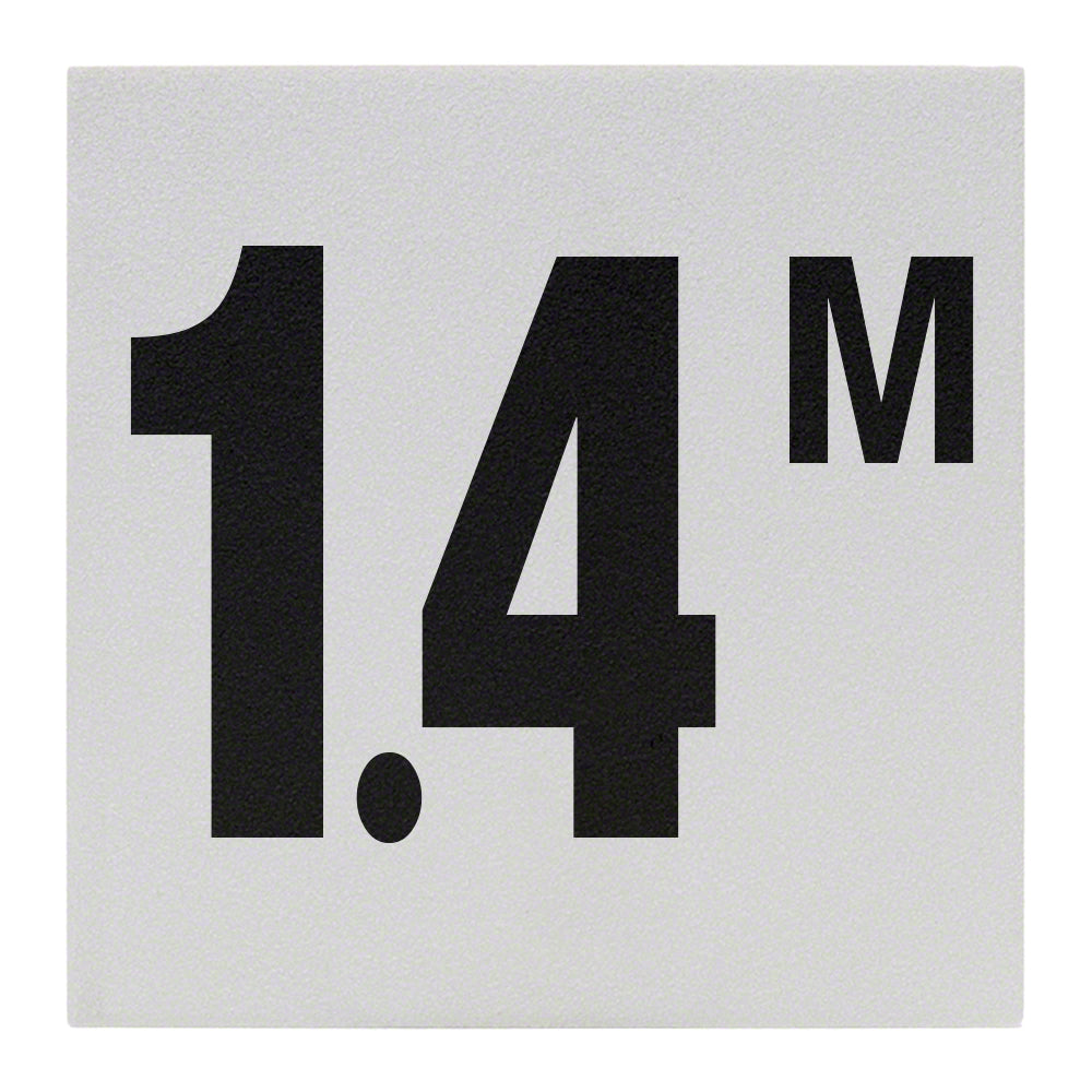 1.4 M Ceramic Pool Depth Marker Tile NonSkid C622714