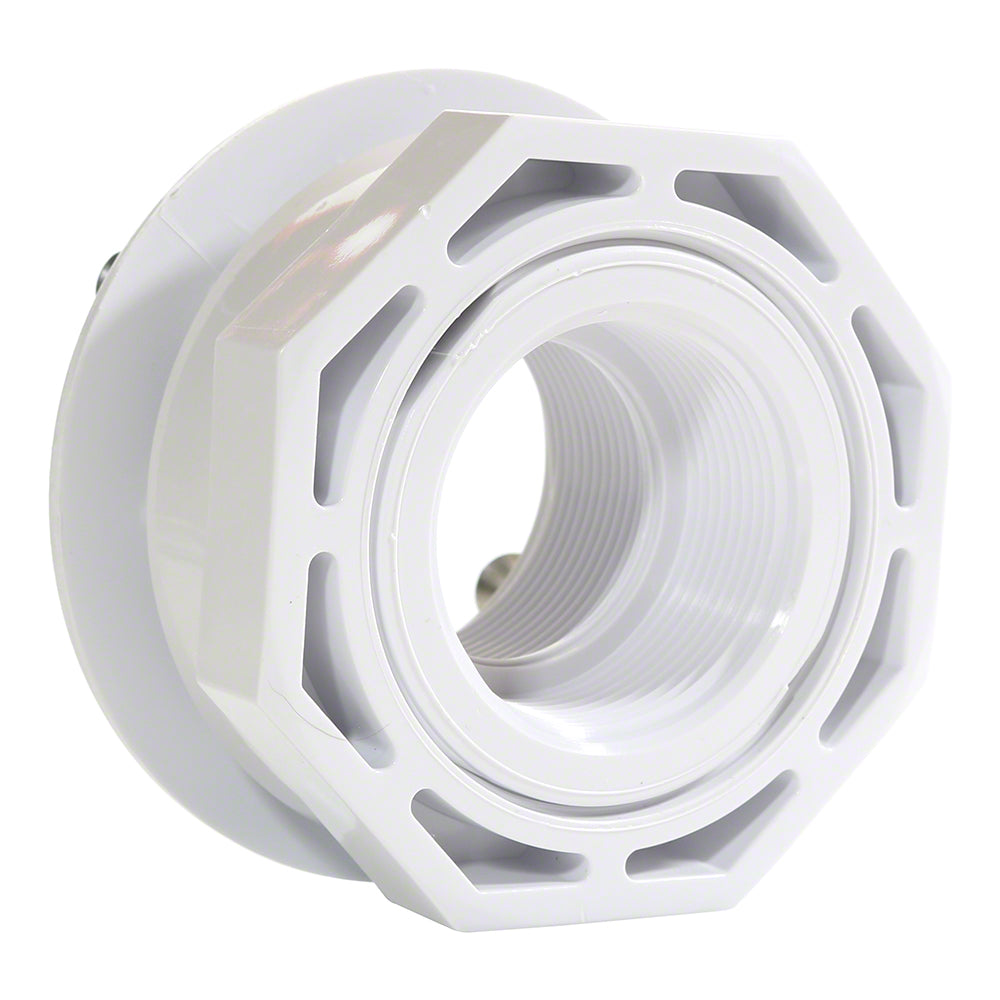 Inlet/Outlet Fitting - 1-1/2 Inch FIP x 1-1/2 Inch FIP - Vinyl - White