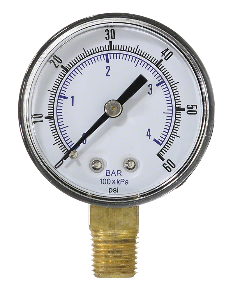 Waterco Pressure Gauge 0-50 Psi - 1.4 Inch NPT