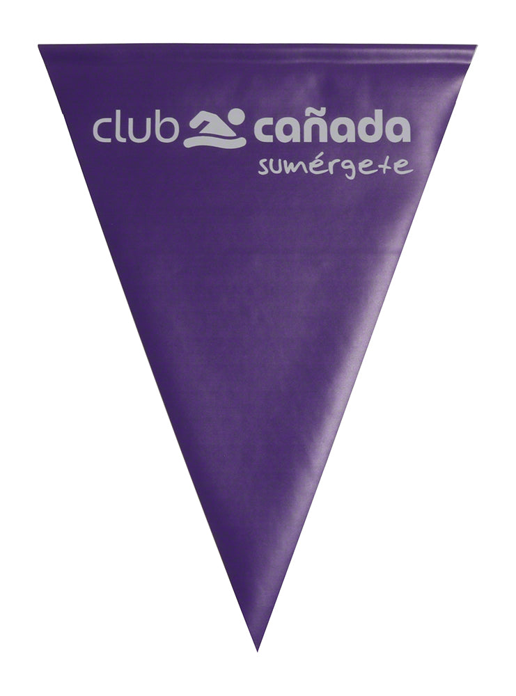 Custom Vinyl Pool Backstroke Flag - 12 x 18 Inch - Single Logo Both Sides