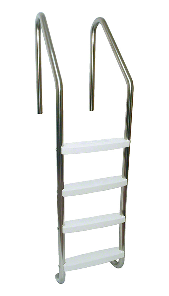 4-Step 29 Inch Wide Standard Plus Commercial Ladder 1.90 x .109 Inch - Plastic Treads