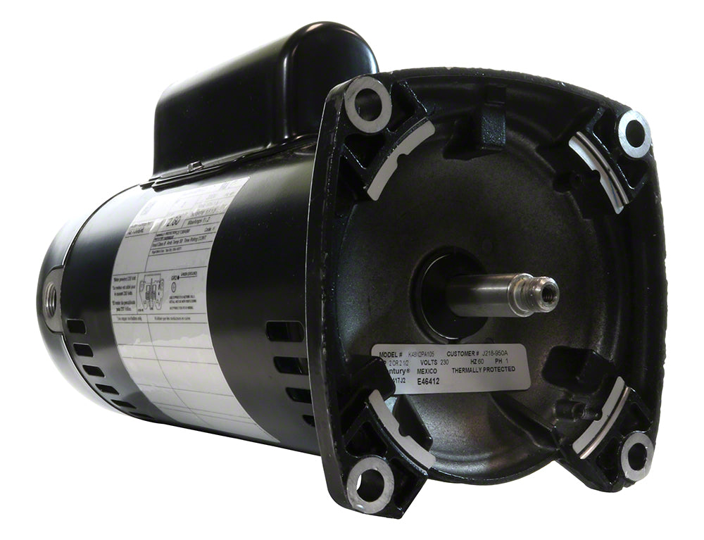 2 HP Pump Motor Square Flange 48Y - 1-Speed 1-Phase 230 Volts - Energy Efficient Full-Rated