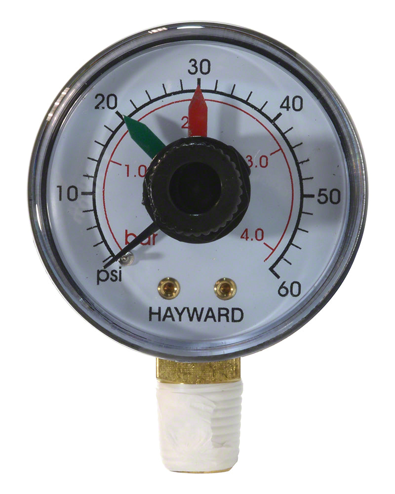 StarClear Plus Pressure Gauge With Dial - 0-60 PSI - 2 Inch Bottom Mount