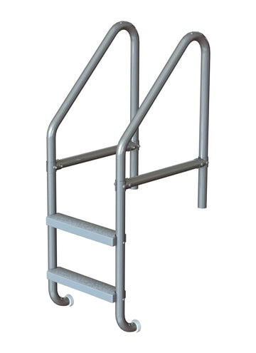 2-Step 30 Inch Wide Cross-Braced Heavy-Duty Ladder 1.50 x .120 Inch - Marine Grade