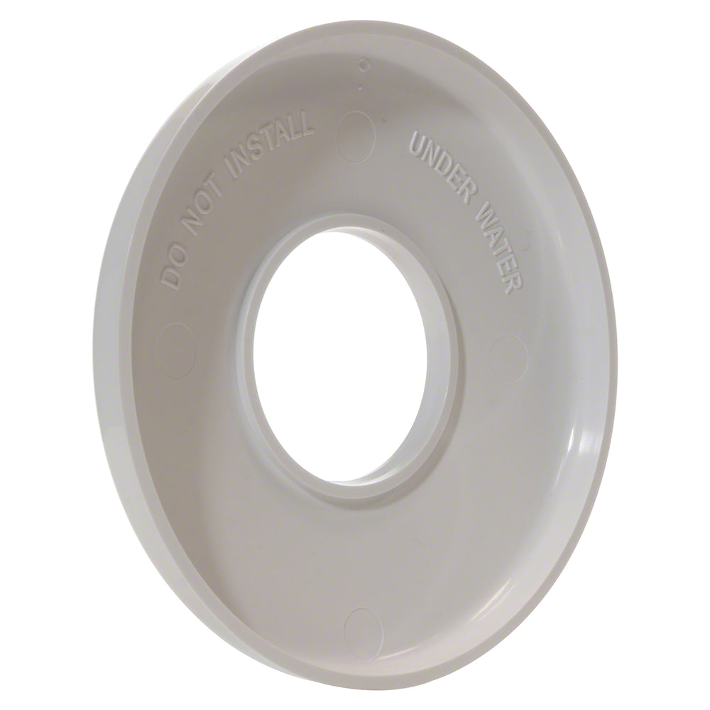 Plastic Escutcheon Plate 5 Inches - 1.90 Inch O.D. - White