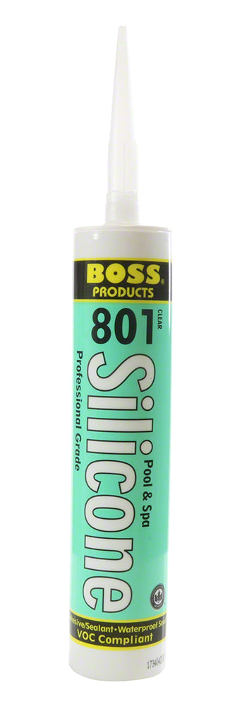 Boss 801 Pool and Spa Silicone Neutral/Clear Cure - 10.3 Oz.