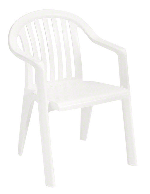 Grosfillex Miami Lowback Armchair White GFUS023004
