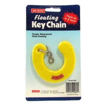 Floating Key Chain - Yellow Horseshoe