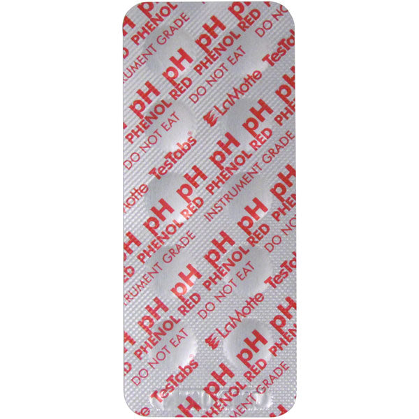 LaMotte pH (Phenol Red) Tablets Visual Grade - Strip of 10 Tabs - 6915-M