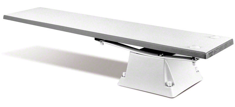 Supreme 658 Stand With 8 Foot Frontier III Diving Board - White Stand - Radiant White Board With Matching Tread