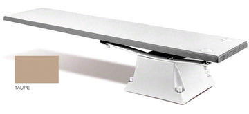Supreme 656 Stand With 6 Foot Frontier III Diving Board - White Stand - Taupe Board With Matching Tread