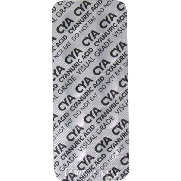 LaMotte Cyanuric Acid Test Tablets Visual Grade- Strip of 10 Tabs - 6994M