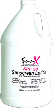 SunX Sunscreen SPF 30 - Gallon