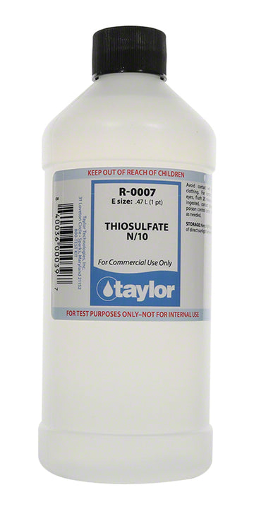 Taylor Thiosulfate #7 N/10 - 16 Oz. Bottle - R-0007-E