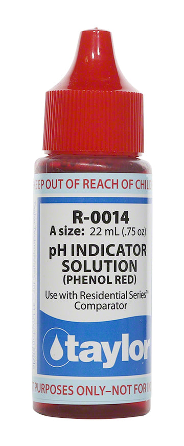 Taylor pH Indicator Solution - 3/4 Oz. Dropper Bottle - R-0014-A