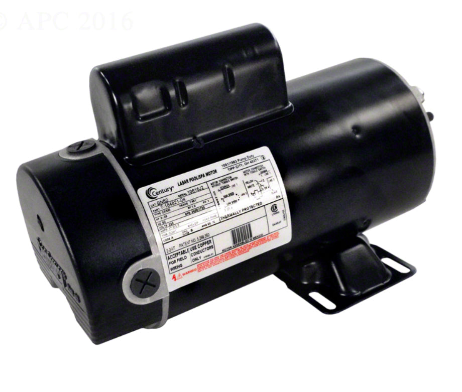 3 HP Pump Motor 48Y Frame - 2-Speed 1-Phase 230 Volts - Energy Efficient
