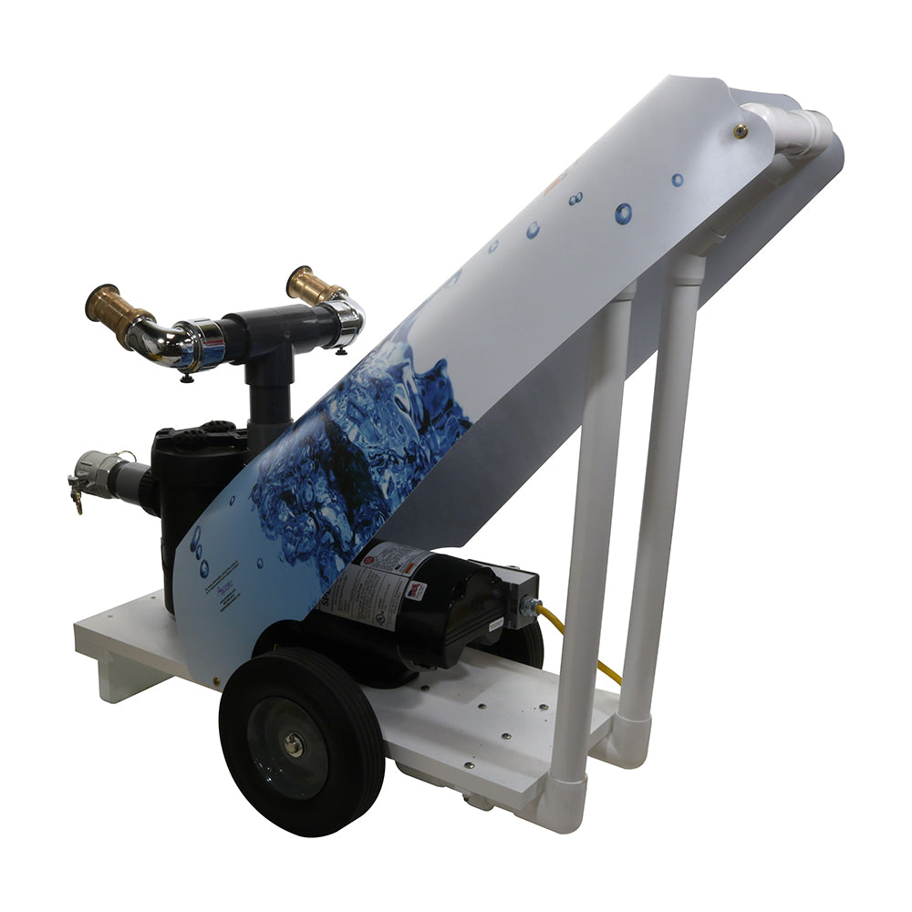 1 HP Pool Water Cooling Cannon - 115V with 50 Foot Cord and Cart