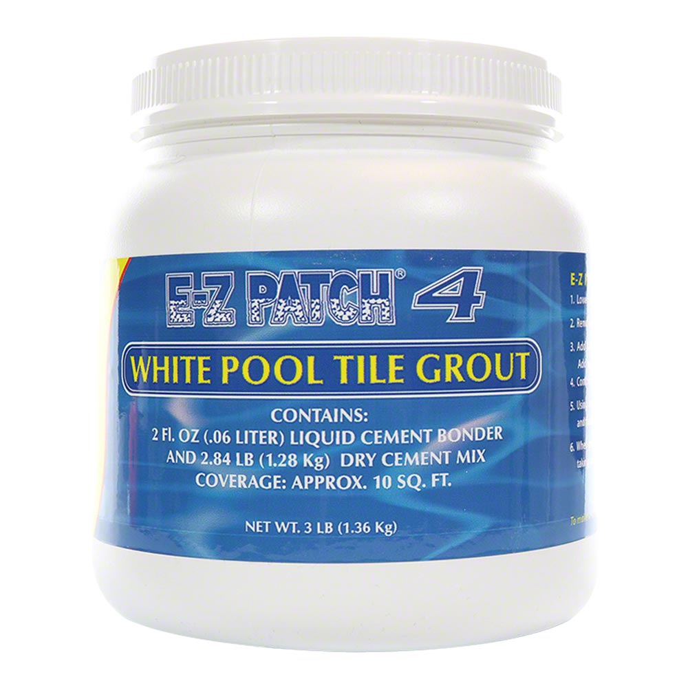 White Pool Tile Grout Repair 3 lbs EZ Patch EZP43