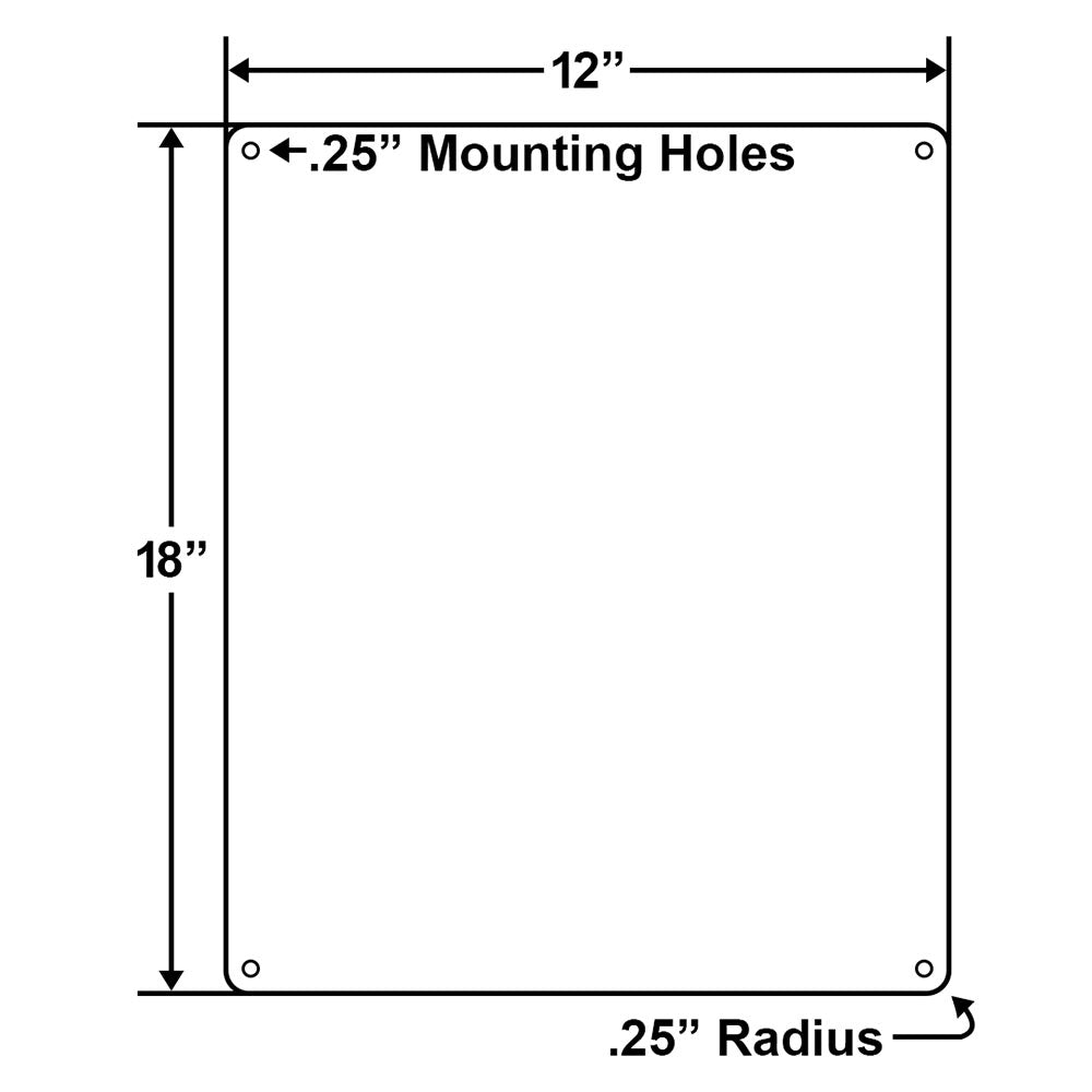 Sauna Room Regulations Warning Sign - 12 x 18 Inches on Heavy-Duty Aluminum