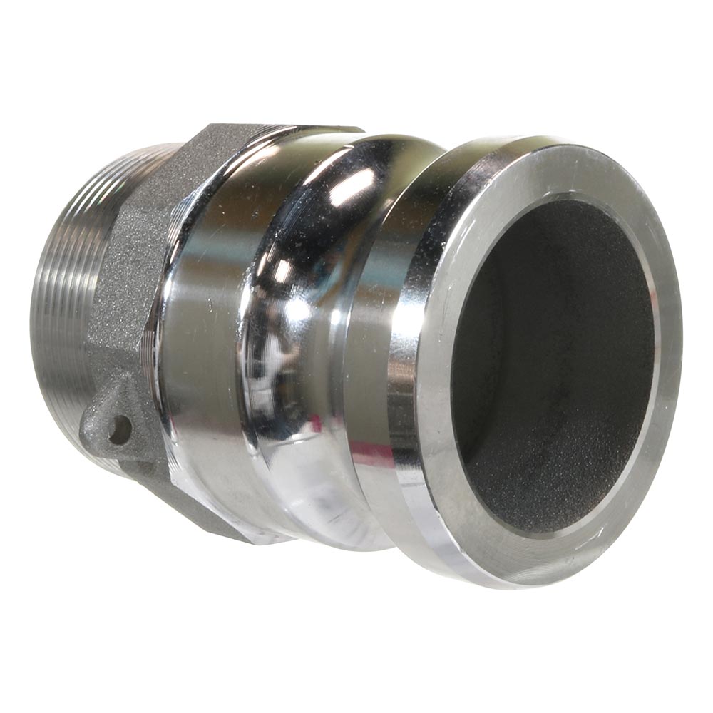 Aluminum Cam and Groove Male Adapter x Male NPT Thread - 2 Inch - Type F Adapter