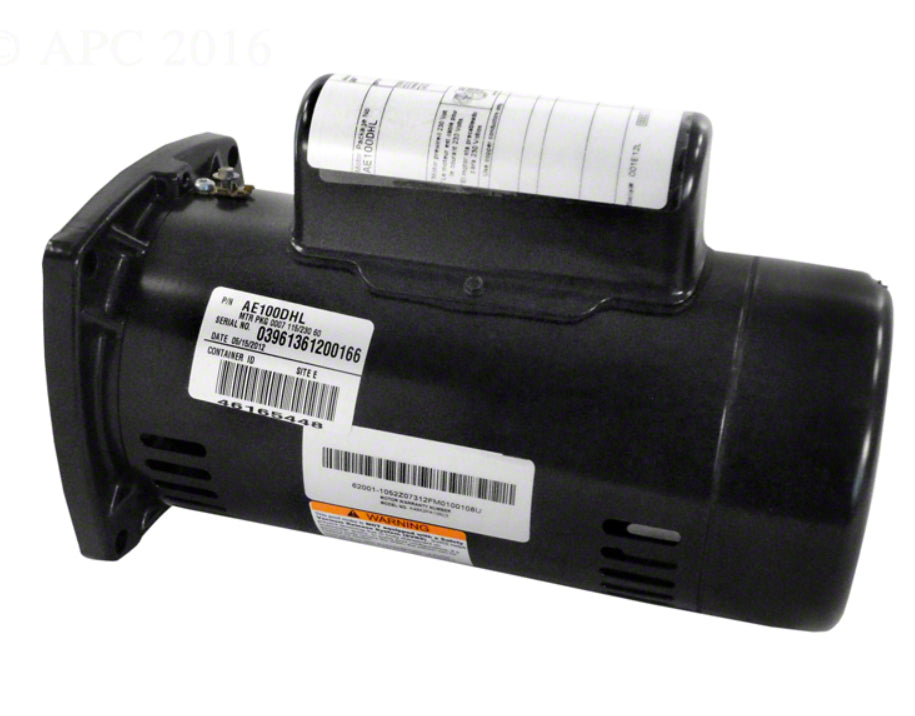 1 HP Pump Motor Square Flange 48Y - 1-Speed 1-Phase 115/230 Volts - Energy Efficient Full-Rated