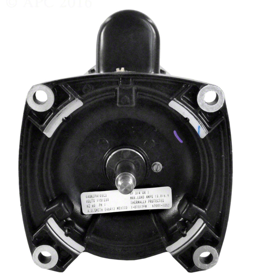 1 HP Pump Motor Square Flange 48Y - 1-Speed 1-Phase 115/230 Volts - Energy Efficient Full-Rated