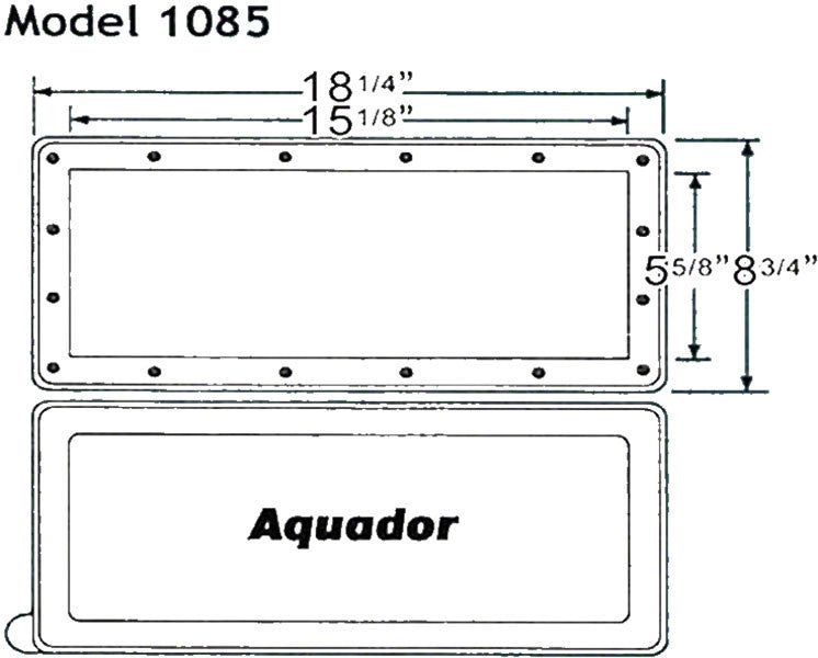 Inground Hayward SP1085 Aquador Winter Skimmer Plate Kit